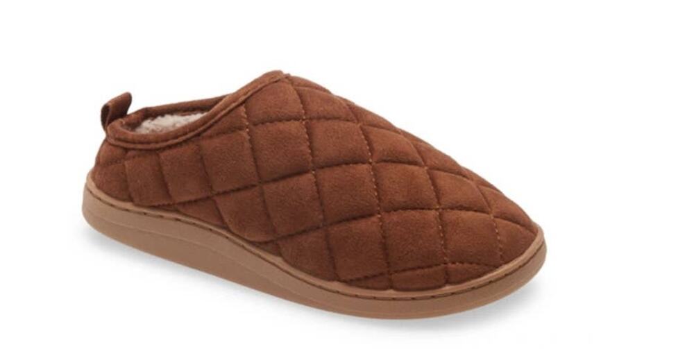 Steve Madden Kids BCramer Quilted Slipper in Cognac - M